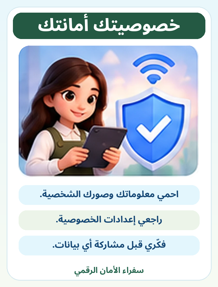 ملصق خصوصيتك أمانتك
